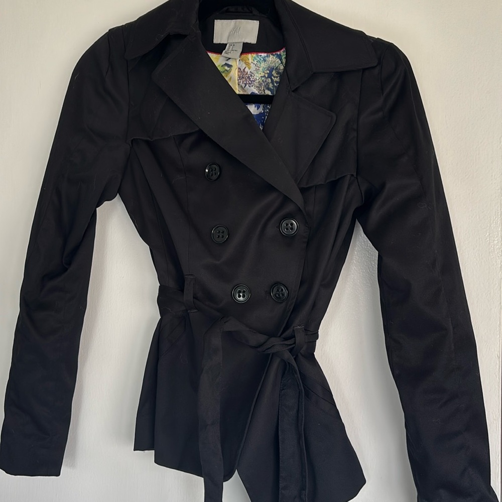 H&M black jacket size 2